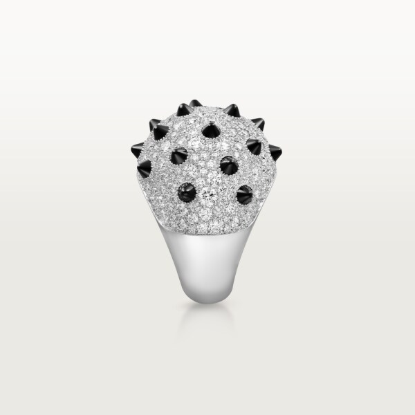 Clash [Un]limited Ring White gold, onyx, diamonds